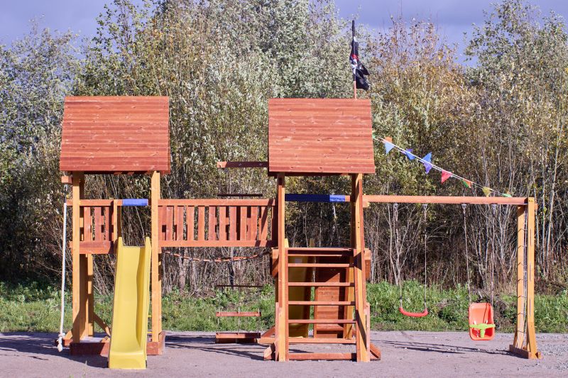 Wooden Playset Installation in Denver, CO