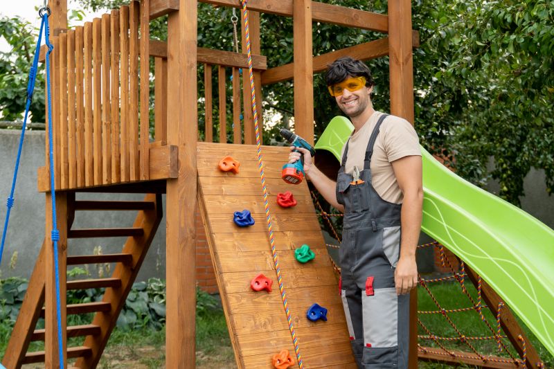 Wooden Playset Installation in Denver, CO