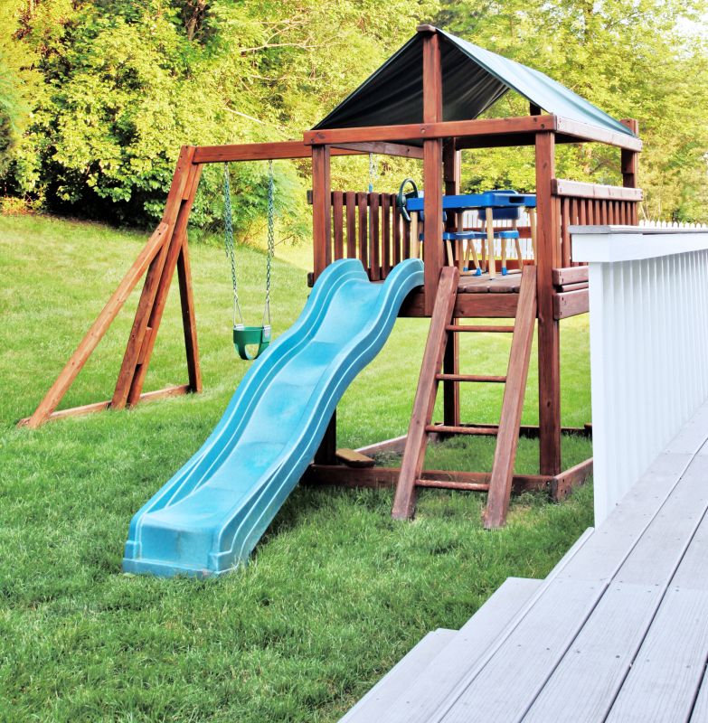 Wooden Swing Set Installation in Denver County, CO