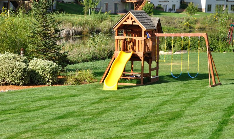 Wooden Swing Set Installation in Overland Park, KS